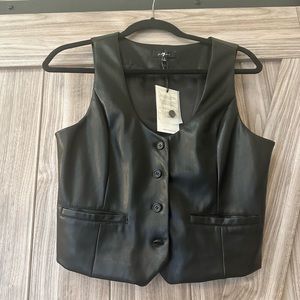 Vegan Leather Vest